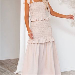 VICI Penelope Smocked Maxi Dress